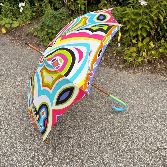 Emilio Pucci Accessories - Rare Emilio Pucci Multicolor Geometric Umbrella